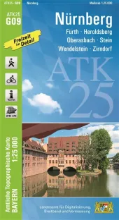 Wanderkarte Nürnberg mit Fürth
