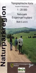  Wanderkarte Naturpark Erzgebirge / Vogtland - Blatt 5/6 Staatsbetrieb GeoSN Sachsen