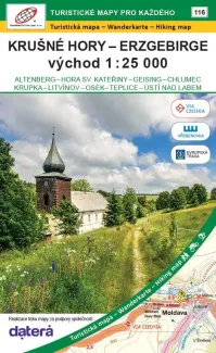 Wanderkarte Krušné hory - východ im Böhmischen Erzgebirge