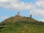 Blick auf die Hasenburg, Hrad Hazmburk