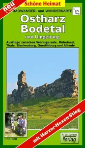 Wanderkarte Ostharz und Bodetal vom Verlag Dr. Barthel