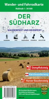 Wanderkarte Der Südharz vom Schmidt Buch Verlag