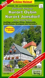 Wanderkarte Zittauer Gebirge, Oybin, Jonsdorf 