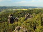 Gebiet der Steine in der Sächsischen Schweiz