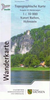 Wanderkarte mit Rathen und Hohnstein