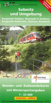 Wanderkarte Sebnitz und Umgebung / Sächsische Schweiz 