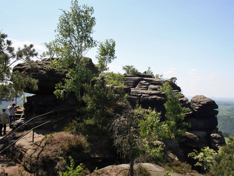 Auf dem Lilienstein in der Sächsischen Schweiz