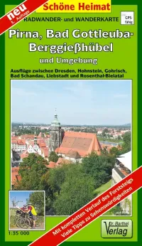 Wanderkarte von Pirna in der Sächsischen Schweiz