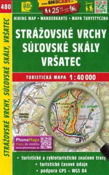 Wanderkarte Rajetzer Berge / Strážovské vrchy