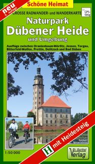 Radwanderkarte Naturpark Dübener Heide