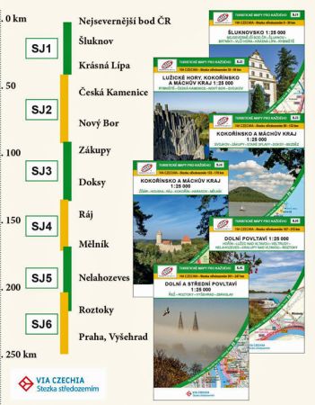 Tourenplan vom Mittelweg Via Czechia MW - Box1 