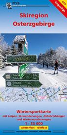 Wanderkarte Skiregion Osterzgebirge