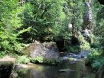 Česká Kamenice am Fluss Kamnitz in Nordböhmen