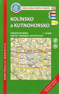 Wanderkarte mit Kutna Hora und Kolin