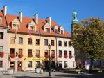 Stadt Hirschberg (Jelenia Góra) im Riesengebirgsvorland