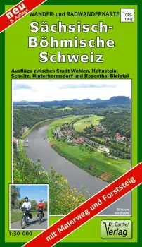 Wander- und Radwanderkarte Sächsisch-Böhmische Schweiz 